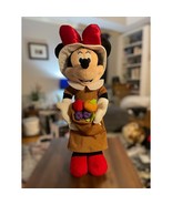 Minnie Mouse Thanksgiving Disney Harvest Pilgrim Tall Porch Doll Mickey - $37.39