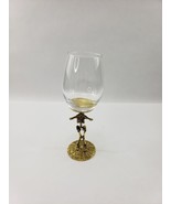 Gothic Halloween Spooky Skeleton Body Hand Wine Goblet Glass Gold Clear ... - £20.98 GBP