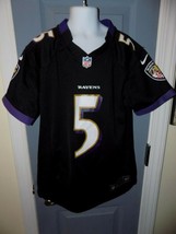NIKE NFL On Field Baltimore Ravens # 5 Flacco Jersey Youth Size M (10/12) EUC - £17.48 GBP