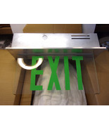 Recessed LED Exit sign with hardware, NEW , SLDLXCSGCX - $1,300.38 MXN