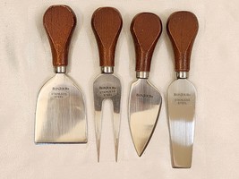 Vintage BonJour Charcuterie Board Accessories Entertainer&#39;s Cheese Knife Set 90s - £24.53 GBP