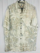 MENS KAHALA HAWAIIAN SHIRT TROPICAL ALOHA  PALM TREES LARGE - £14.89 GBP