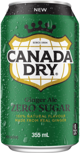 12 Cans of Canada Dry Ginger Ale ZERO Sugar 355ml Each - NEW -Free Shipping - $36.77