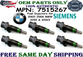 Genuine x6 Siemens Fuel Injectors for 2003-2006 BMW 325I &amp; 325Ci 2.5L I6 7515267 - £96.13 GBP