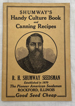 Shumway&#39;s Handy Culture Book &amp; Canning Recipes Good Seed Cheap 1920’s Booklet - £11.12 GBP
