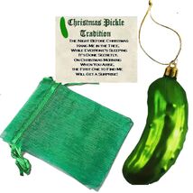 Shatterproof Christmas Pickle Tree Ornament Novelty Decoration-Gift Bag ... - $6.90