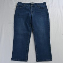 So Slimming Chicos 1 / 8 Slim Crop Medium Wash Stretch Denim Womens Jeans - £11.79 GBP