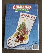 GOOD SHEPHERD Santa Bear 87203 Christmas Stocking Counted Cross Stitch N... - $25.91 CAD