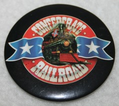 Vintage 90s CONFEDERATE RAILROAD Country Music Band Pinback Button RARE - $19.78