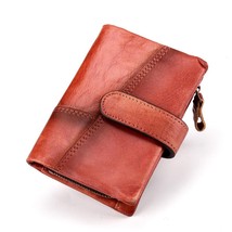 2022 New Vintage Solid Hasp Long Leather Men And Women Wallets And Purses Cowhid - £29.24 GBP