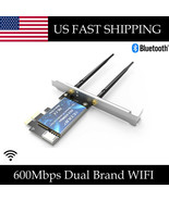 600Mbps Wireless Gaming WIFI 5 Card 2.4Ghz/5Ghz 802.11 ac ax + Bluetooth... - $15.83