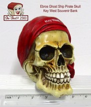 Pirate Skull Bank Ebros Ghost Ship Pirate Skull Key West Souvenir Bank - £10.35 GBP