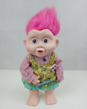 Vintage 1991 Applause Magic Trolls Babies 12&quot; Troll Baby Doll  - £15.25 GBP