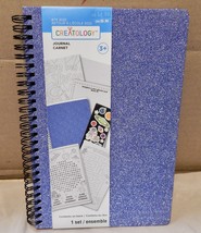 Journal notebook 6 1/2&quot; x 9&quot; Blue Sparkle Creatology 56 Sheets 20 Sticke... - $4.39