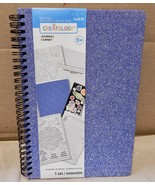 Journal notebook 6 1/2&quot; x 9&quot; Blue Sparkle Creatology 56 Sheets 20 Sticke... - $82.29 MXN