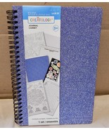 Journal notebook 6 1/2&quot; x 9&quot; Blue Sparkle Creatology 56 Sheets 20 Sticke... - £3.47 GBP