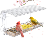 Window Bird Feeder for Outdoors, Clear Bird Feeders Window Mounted with ... - $27.91