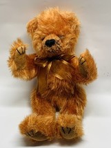 Vintage Ty Plush Jointed Bear 1993 Brown Fuzzy Handmade Stuffed Animal Movable - $23.75