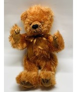 Vintage Ty Plush Jointed Bear 1993 Brown Fuzzy Handmade Stuffed Animal M... - £18.82 GBP