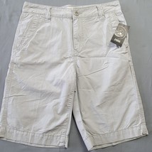 Seeded Sewn Rainier Men Shorts Size 28 Gray Preppy Chino Flat Front Clas... - £13.44 GBP