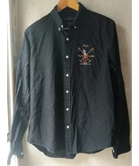 Polo Ralph Lauren Long Sleeve Button Up Shirt Heritage Prep Black XL 44 G - $28.85