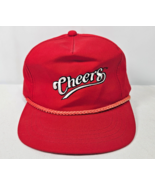 Vintage Cheers Red Rope Top Strapback Hat Cap - $218.99 MXN