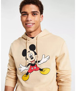 Hybrid Apparel Men&#39;s Classic Mickey Hoodie Sweatshirt in Sand-Medium - £27.81 GBP