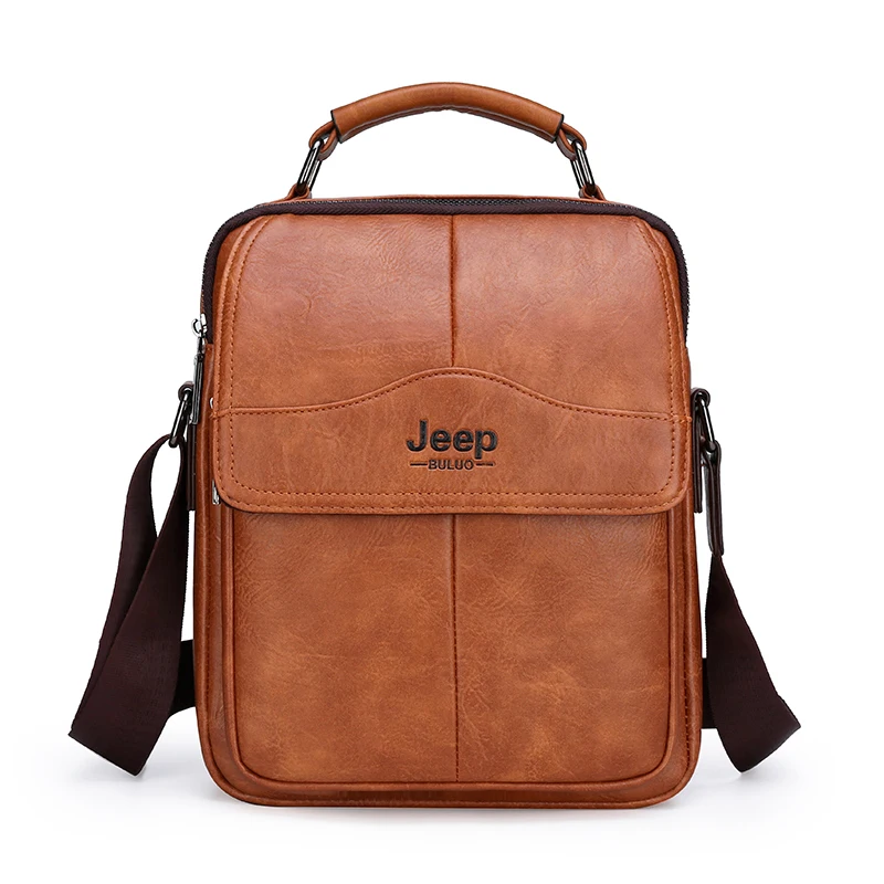 Rossbody bag shoulder bags multi function men handbags large capacity split leather bag thumb200