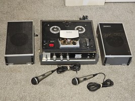 Vintage Sony Tapecorder TC-230 Stereo Center Reel to Reel, Speakers, &amp; 2... - £37.94 GBP