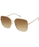 SOJOS Trendy Oversized Square Metal Frame Sunglasses for Women Men Retro... - $35.63