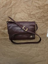 Vintage Etienne Aigner Shoulder Purse Bag Classic Red Burgundy EUC With ... - $46.71