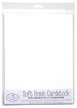Elizabeth Craft Soft Finish Cardstock 8.5&quot;X11&quot; 25/Pkg-White - £14.87 GBP