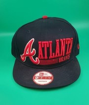 Men&#39;s New Era 9Fifty MLB Atlanta Braves Team Block Navy Snapback, Pre-owned EUC - £27.14 GBP