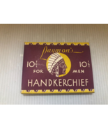 NOS Laymon&#39;s 10 Cent Handkerchief For Men-Indian Head Logo-Hankie &amp; Box-... - $24.38 CAD