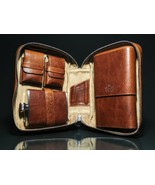 Brizard and Co Antique Saddle Leather Traveler NIB - $10,903.05 MXN