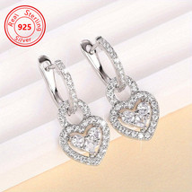 Heartshaped Sterling Silver Earrings Elegant Romance for Every Occasion - $25.15