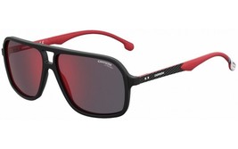 Carrera 8035/SE 003 Matte Black Men&#39;s Red Mirror Sunglasses 61-14-145 W/Case - £50.40 GBP