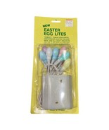 Vintage Pastel Miniature Easter Egg Lites Lights Battery Operated Taiwan... - £11.78 GBP