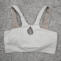 Lululemon SmoothCover Front Cut-Out Yoga Bra White SIze 4 Light Support ... - $29.65