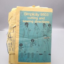 Vintage Sewing PATTERN Simplicity 9503, Misses 1971 Dress or Tunic with ... - $23.22