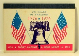 1976 Pocket Calendar 1776-1976 200 Years Of Freedom Vintage VTG Box2 - $12.38