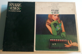 Vintage 1968 Snake Eyes A Casino Game Complete Dice Game Selchow &amp; Righter - £13.41 GBP