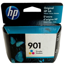 Genuine HP Printer Ink Cartridge 901 Tri-Color Expiration Date October 2023 - £11.21 GBP