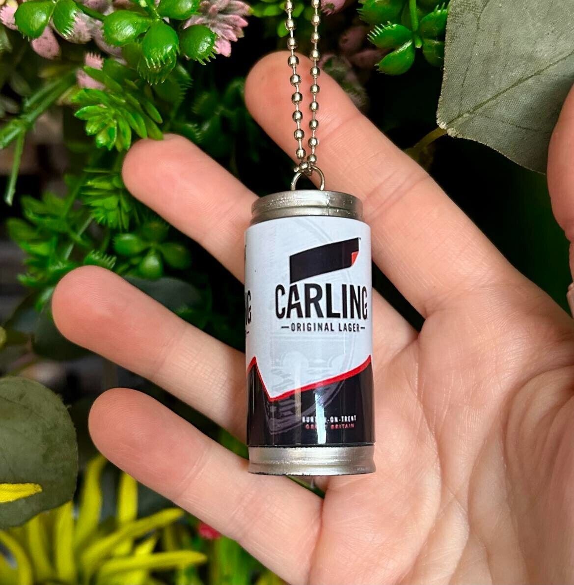 Handmade LAGER CAN BAUBLE car hanger HANGING decoration CHRISTMAS tree GIFT - $12.55