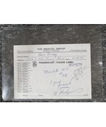 Elvis Presley Muscle Relaxant Prescription Slip Authentic Original With COA - $66,194.11 MXN