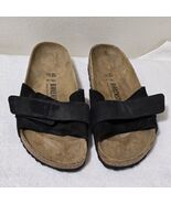 Birkenstock Oita Sandals Brown Black Suede Slip On Size EU 40 / Women&#39;s ... - $96.06