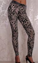 Pink Or Brown Leopard Stretch Panty Hose Wear Over Nylons for Animal Fas... - $26.95