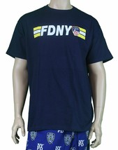 FDNY Short Sleeve Keep Back 200 Feet T-Shirt Navy New York Fire Department Gifts - £15.97 GBP