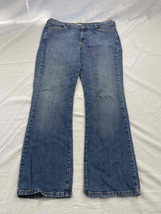 Levis Womens Boot Cut Low Flare Jeans Blue Distressed Size 16M - £12.50 GBP