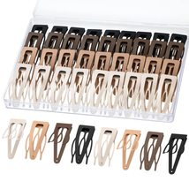 60 Pieces Double Grip Hair Clips Metal Snap Hair Clips Grip Hair Clips Women Hai - £15.70 GBP